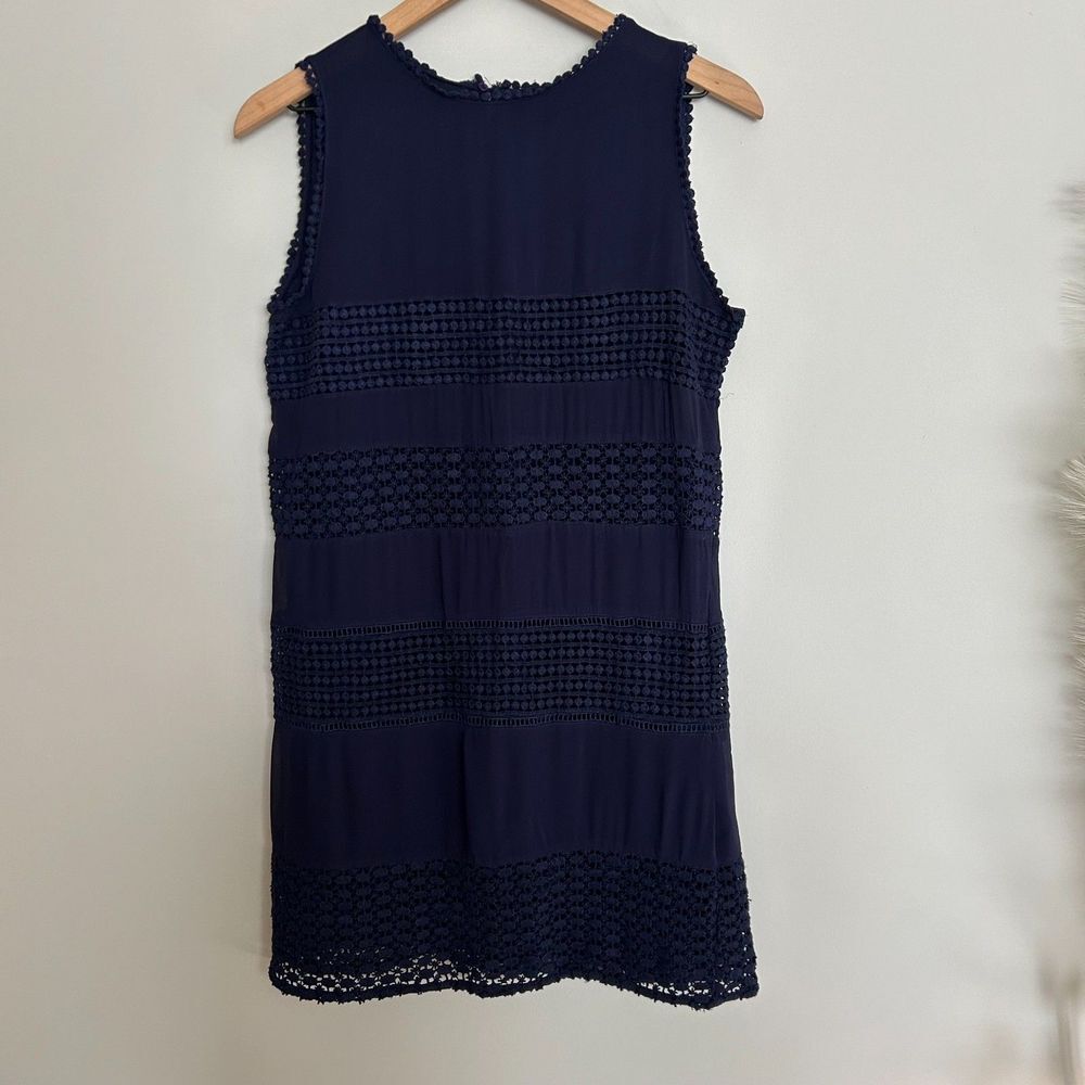 New Navy Zara Crochet Dress